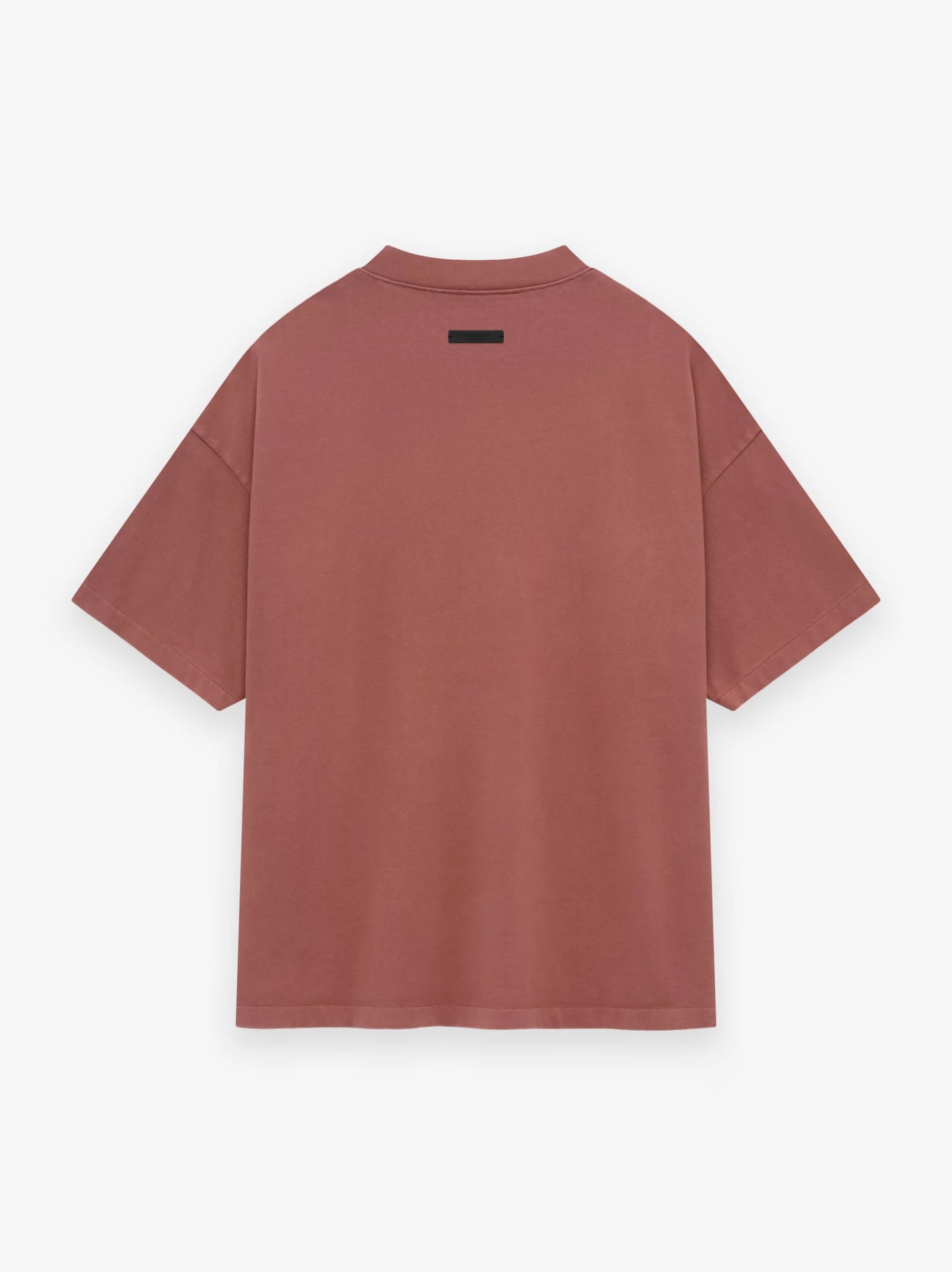 ESSENTIALS Heavy Crewneck Tee - Crimson