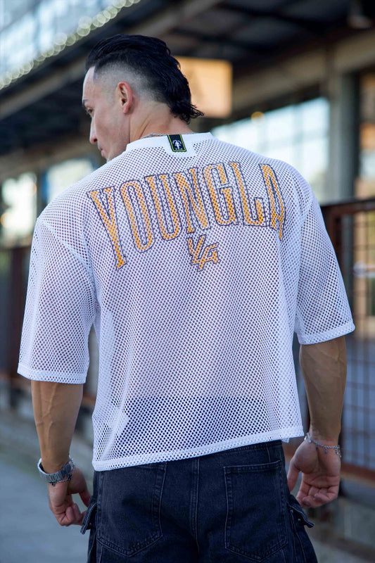 4078 - GOLDS GYM JERSEY - BLANCO