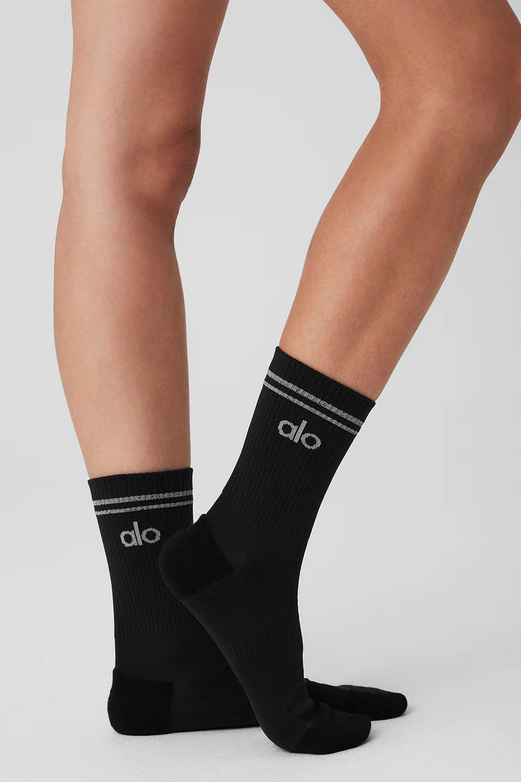 UNISEX HALF-CREW PERFORMANCE SOCK NEGRO