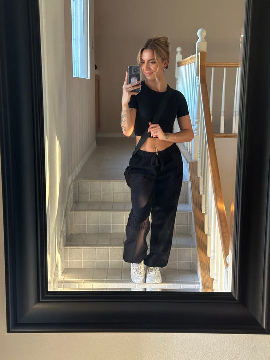 W236 ILLUMIN-ATE CUFF JOGGER - NEGRO