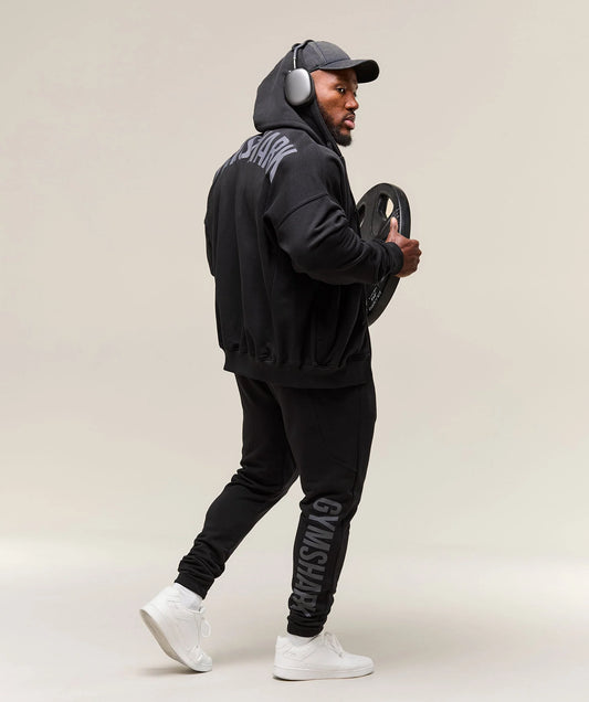 POWER WORDMARK JOGGERS - BLACK