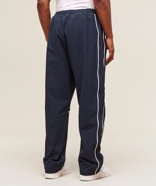 RETRO CRINKLE TRACK PANTS - HEAVY BLUE