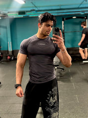 475 SuperVillain Compression Tee - CHARCOAL