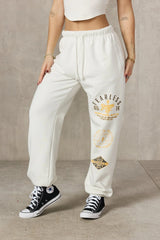 W270 GOLD'S GYM CUFF JOGGERS - BLANCO