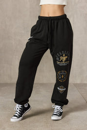 W270 GOLD'S GYM CUFF JOGGERS - NEGRO