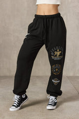 W270 GOLD'S GYM CUFF JOGGERS - NEGRO