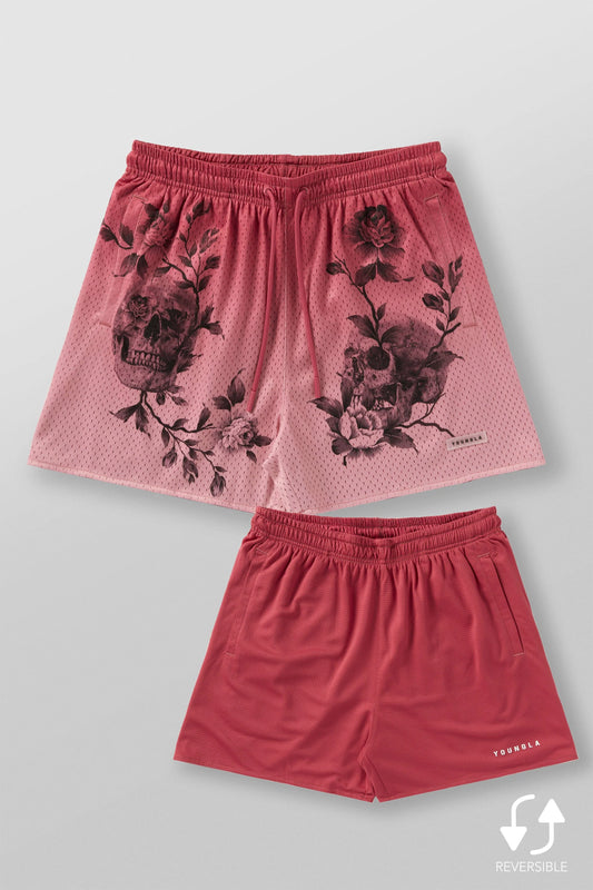 1111 - SKULLS & ROSES REVERSIBLE SHORTS - SKULL BRANCH