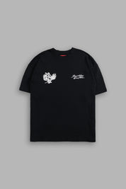 DARCSPORT ROSES WHILE WE'RE HERE "PREMIUM" OVERSIZED TEE IN BLACK