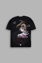 DEIDARA AKATSUKI "SIDE BY SIDE" OVERSIZED TEE