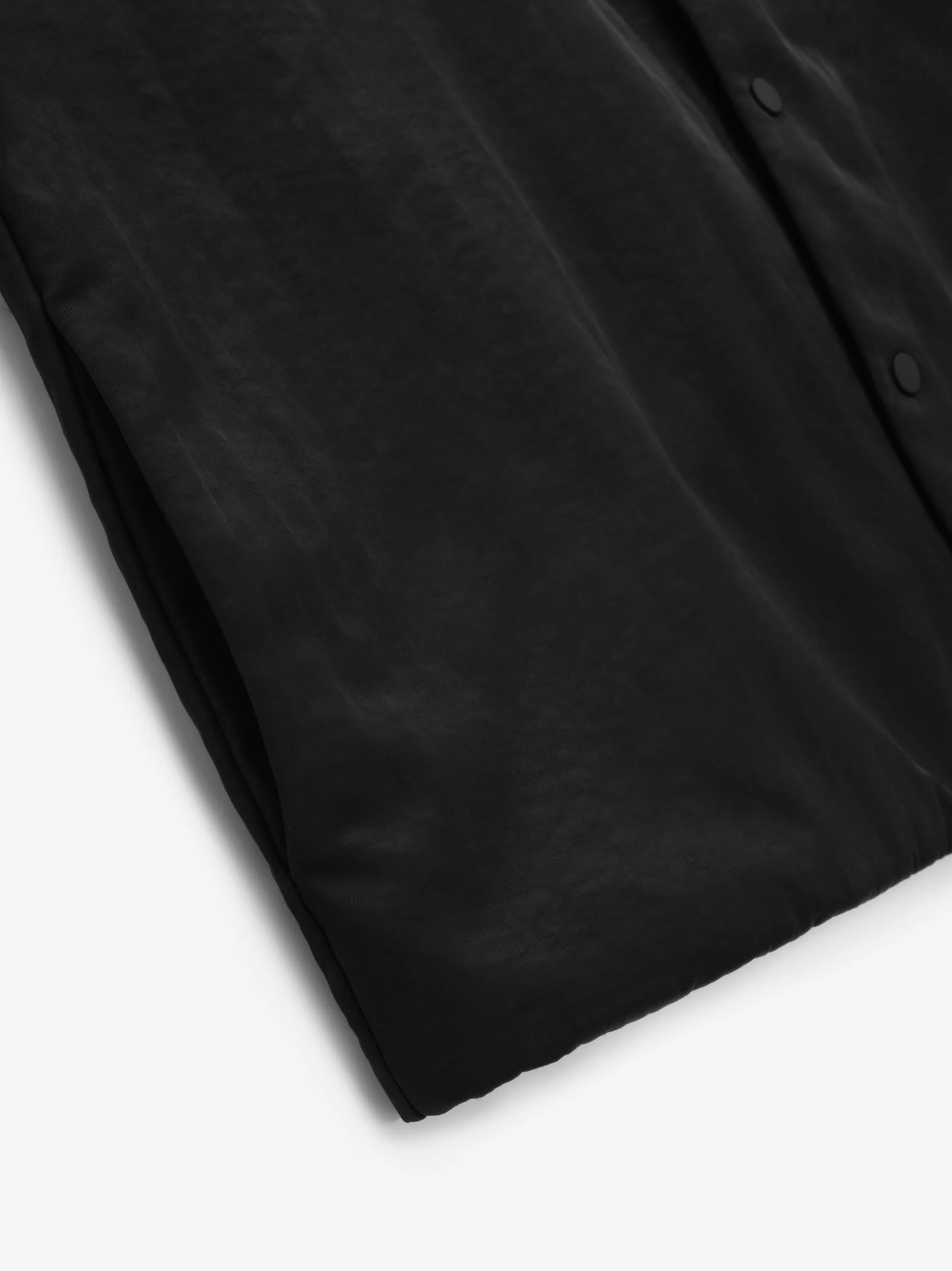 ESSENTIALS Textured Nylon Hooded Coaches Jacket Black