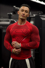 8066 - SUPERMAN COMPRESSION LONGSLEEVES