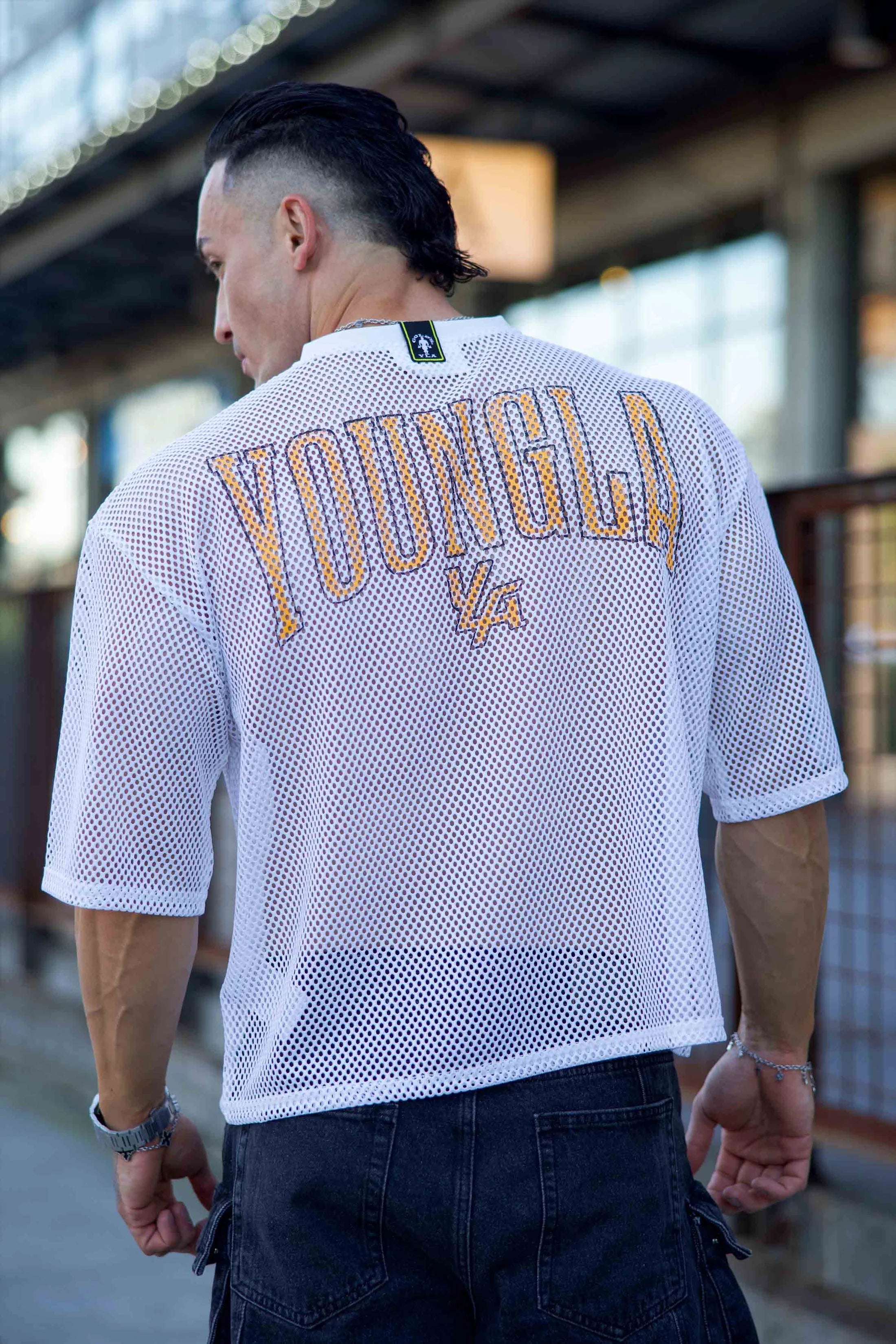 4078 - GOLDS GYM JERSEY - BLANCO