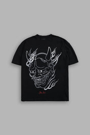 Oni Fire "Premium" Oversized Tee in Black