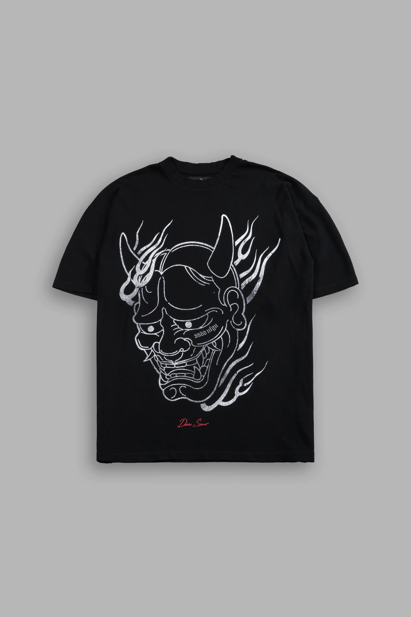 Oni Fire "Premium" Oversized Tee in Black
