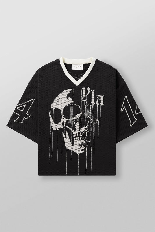 4015 - DRIPPY SKULL JERSEY - NEGRO