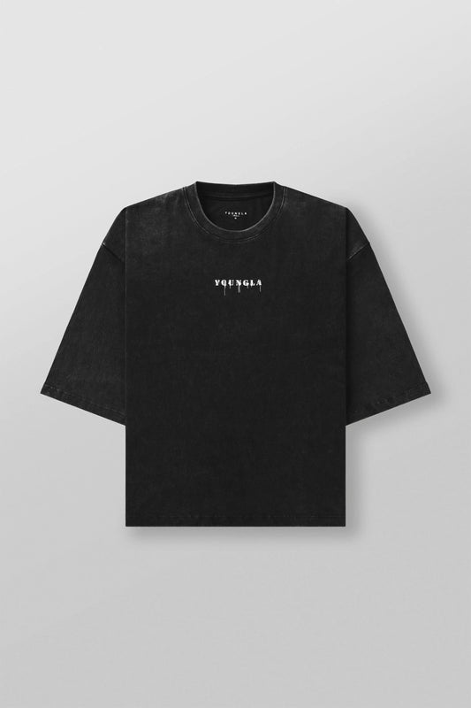 4018 - ESSENTIAL CROPPED TEES - Negra