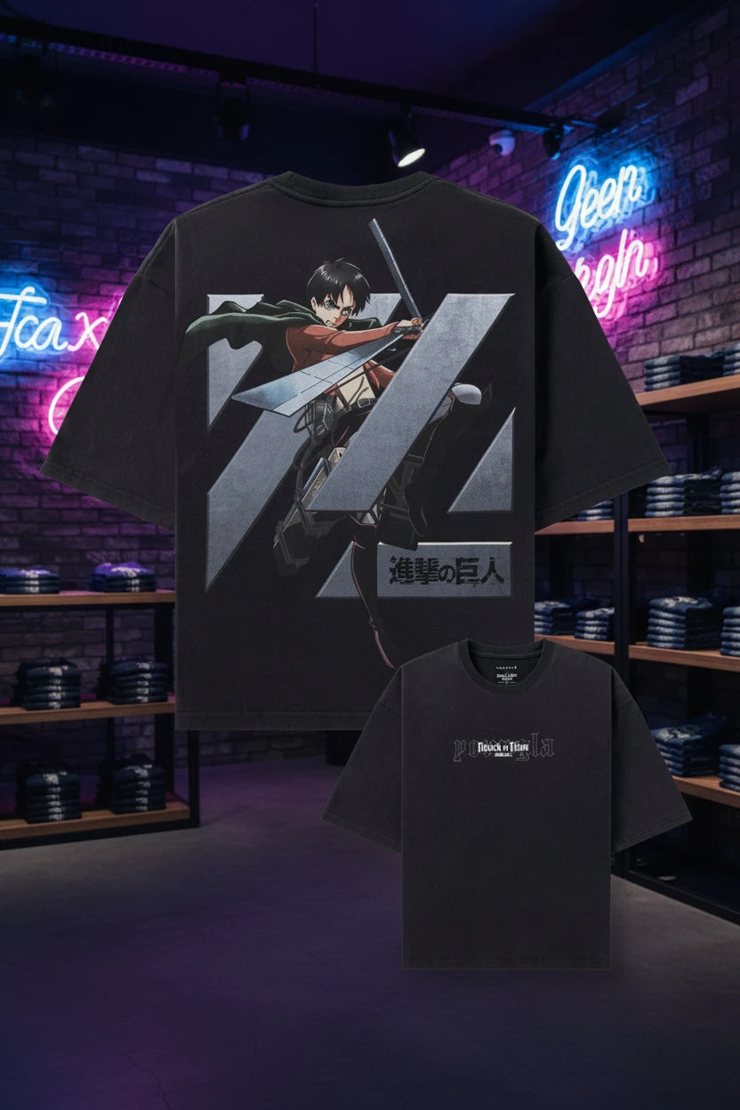 4186 - AOT© X YLA CROPPED TEES - BLOC EREN