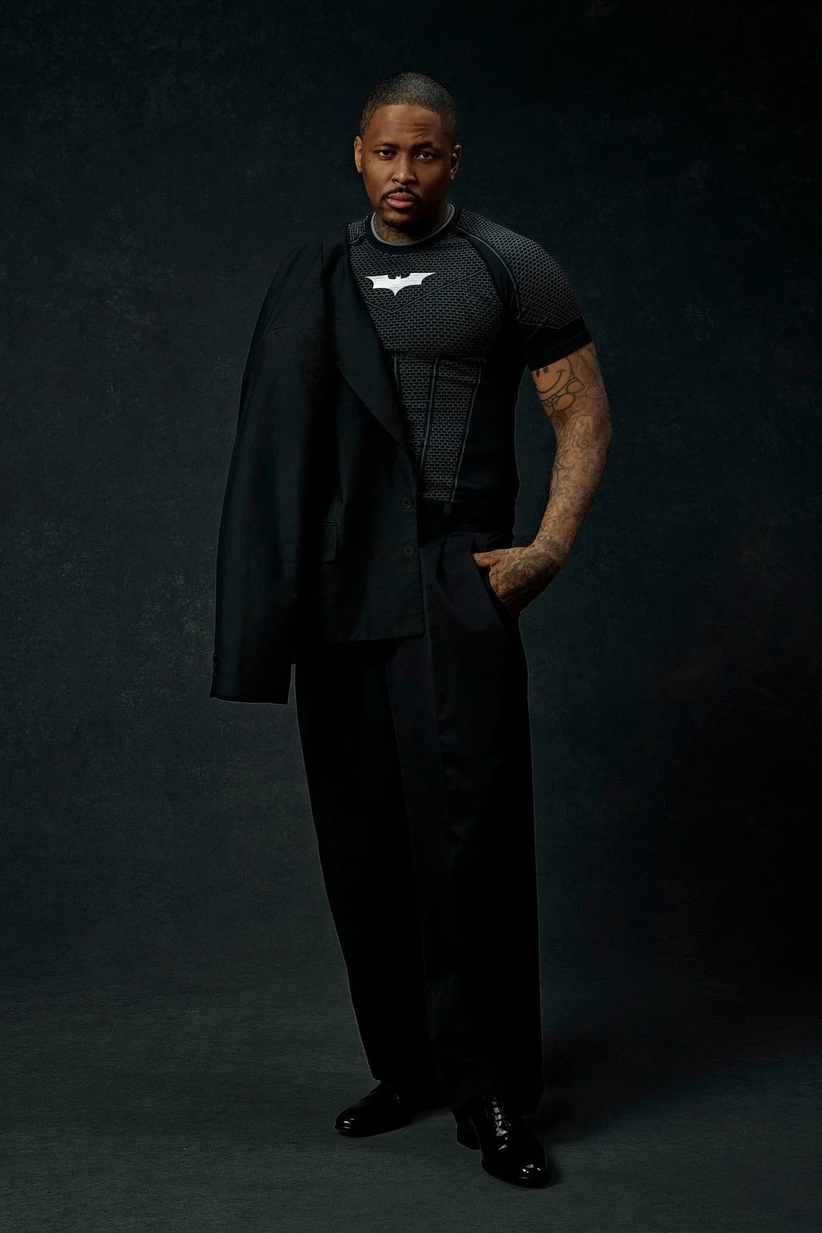 4259 - Batman Compression Tees – Black