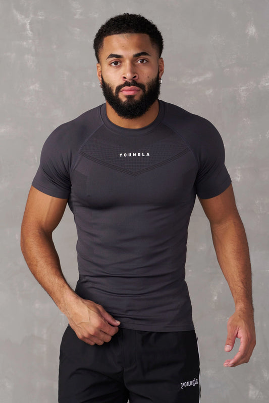 475 SuperVillain Compression Tee - CHARCOAL