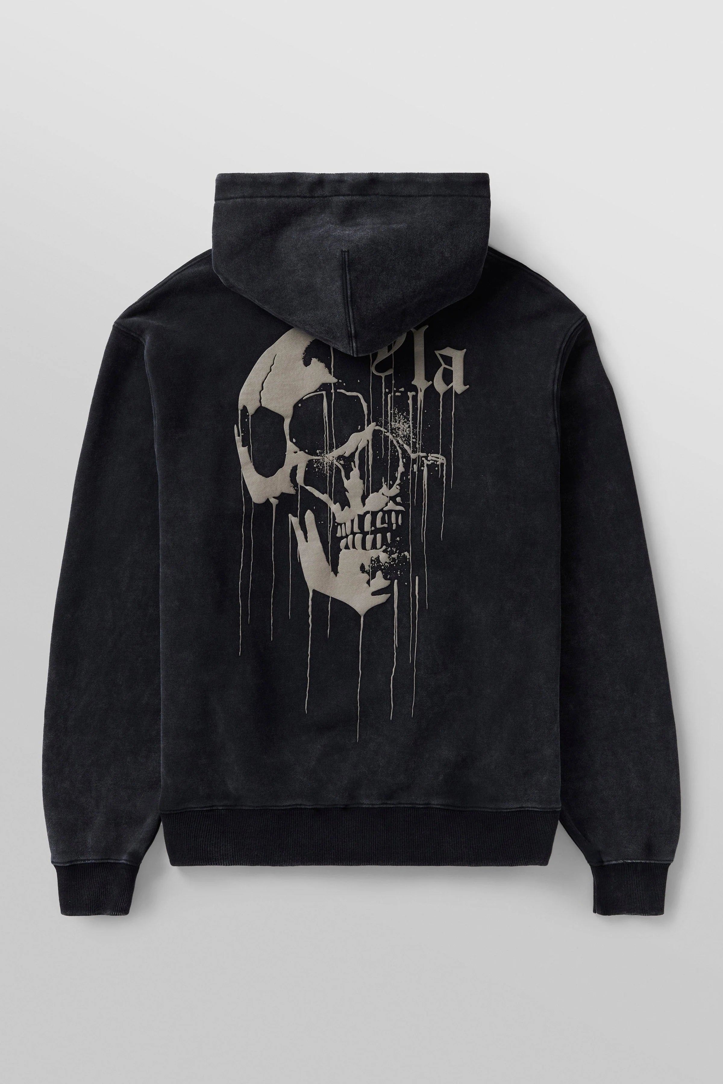 551 - DRIPPY SKULL HOODIE - NEGRO