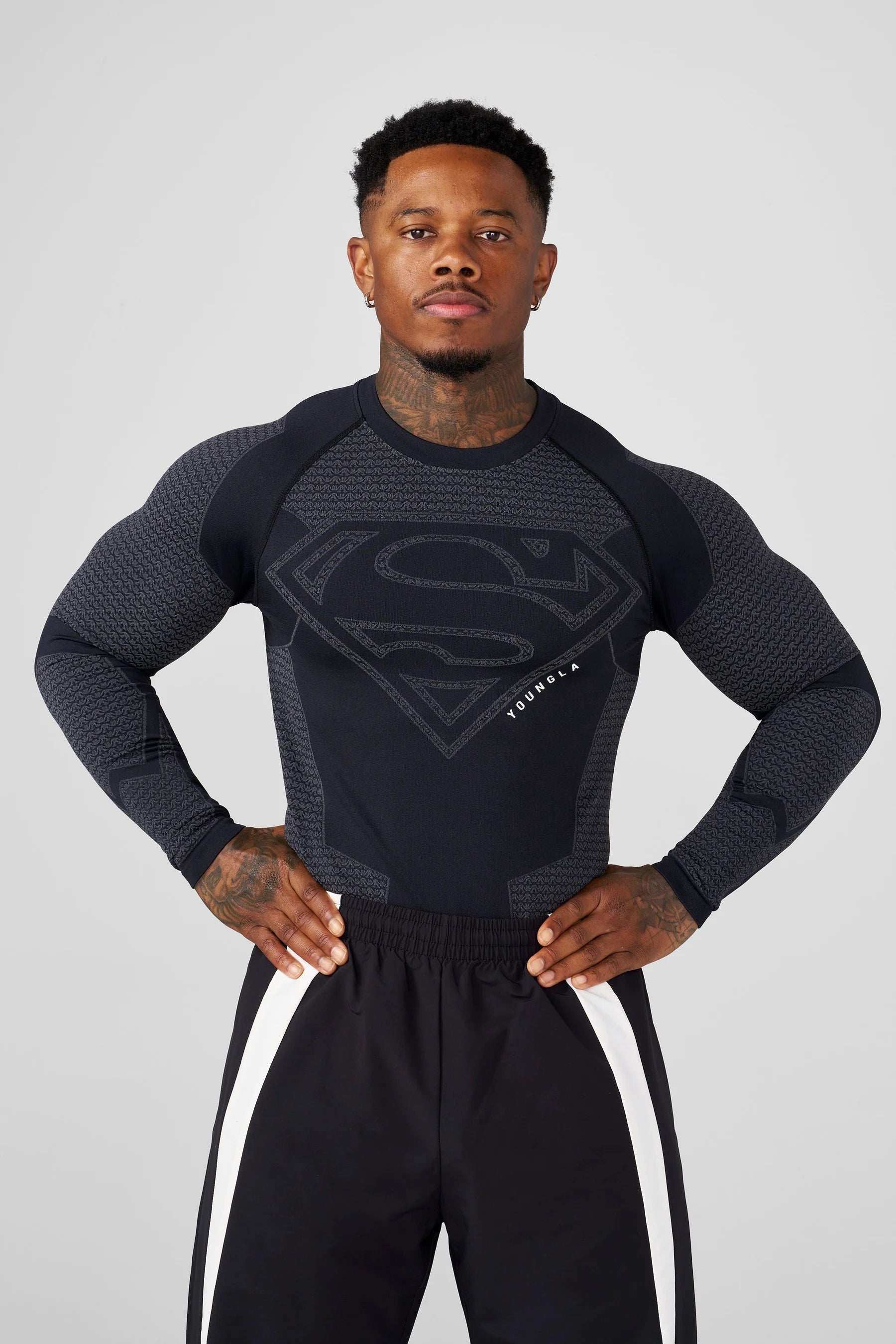 8066 - SUPERMAN COMPRESSION LONGSLEEVES