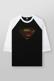 8072 - SUPERMAN 3/4 RAGLAN SHIRTS