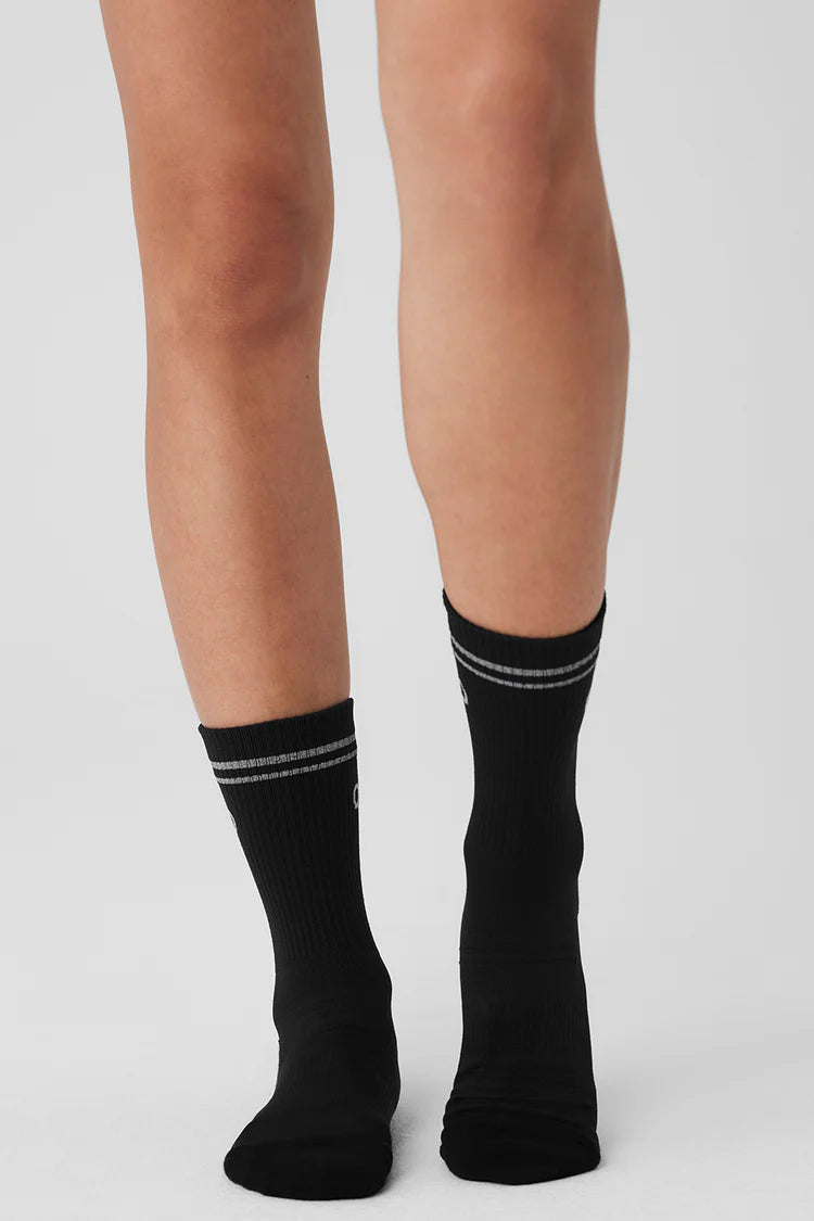 UNISEX HALF-CREW PERFORMANCE SOCK NEGRO
