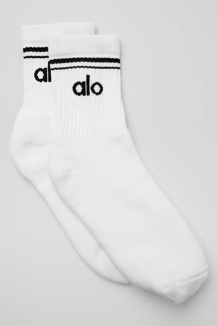 UNISEX HALF-CREW THROWBACK SOCK BLANCAS