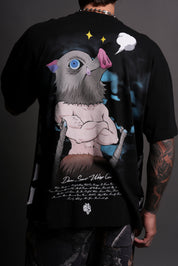 DARCSPORT - INOSUKE "SIDE BY SIDE" SERIES PREMIUM TEE IN BLACK