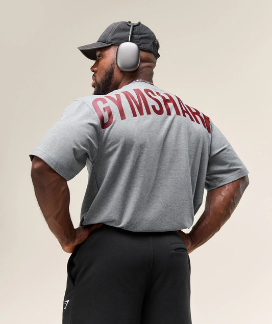Power T-Shirt - Grey / Red