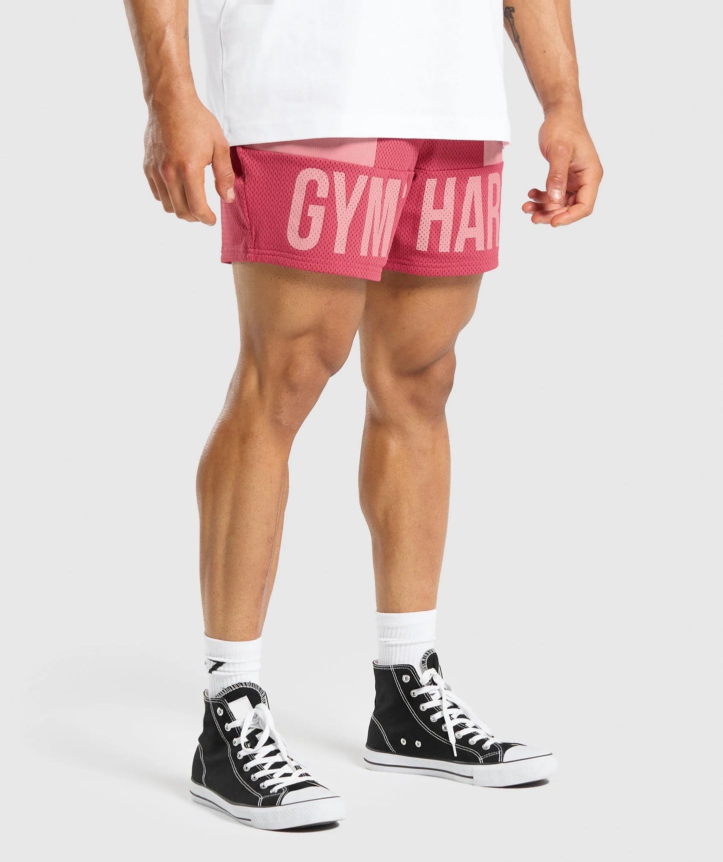 Brandmark Mesh 5" Shorts - Rosa