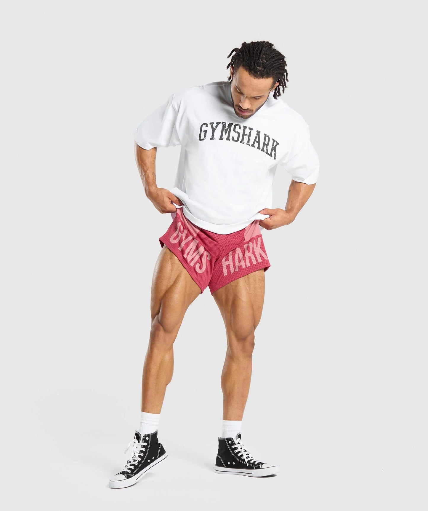 Brandmark Mesh 5" Shorts - Rosa