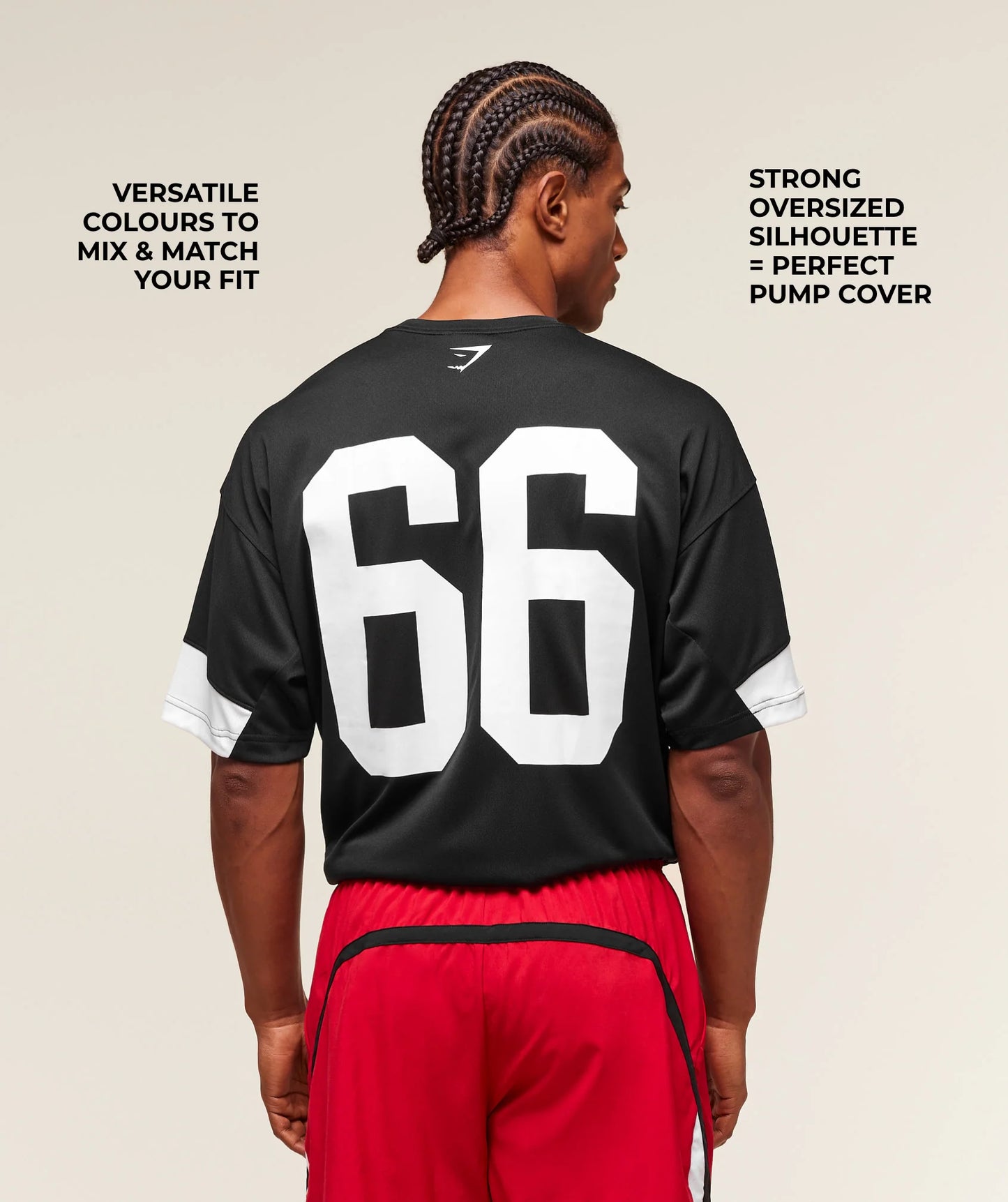 Campus Oversized T-Shirt Negro