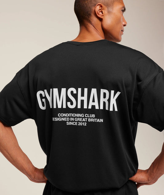 Conditioning Club Oversized T-Shirt – Black
