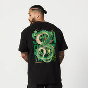 VANQUISH DBZ SHENRON BLACK OVERSIZED T SHIRT