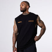 VANQUISH TSP REVOLVE SLEEVELESS BLACK T SHIRT