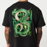 VANQUISH DBZ SHENRON BLACK OVERSIZED T SHIRT