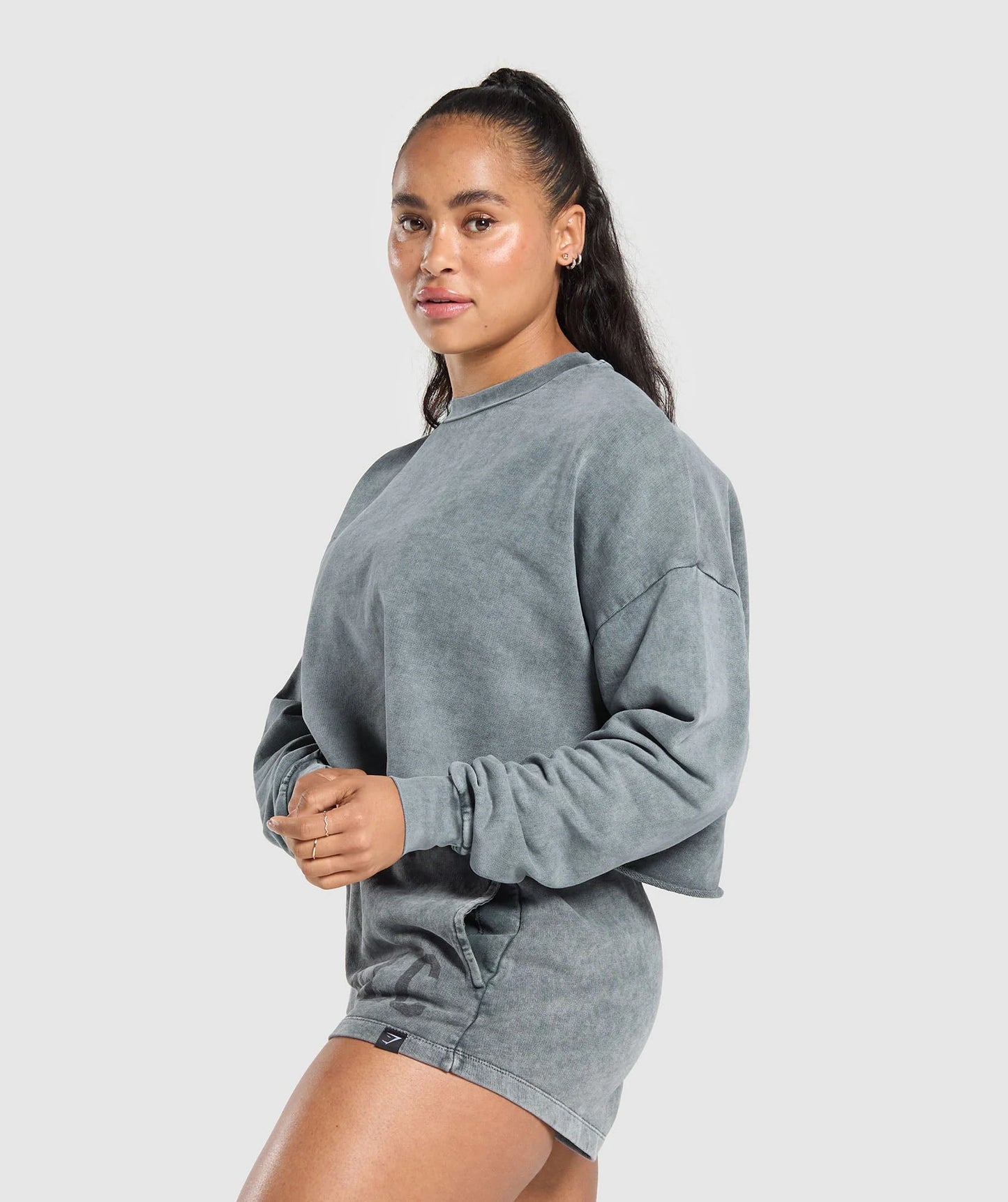 Collegiate Shadow Washed Midi Sweatshirt