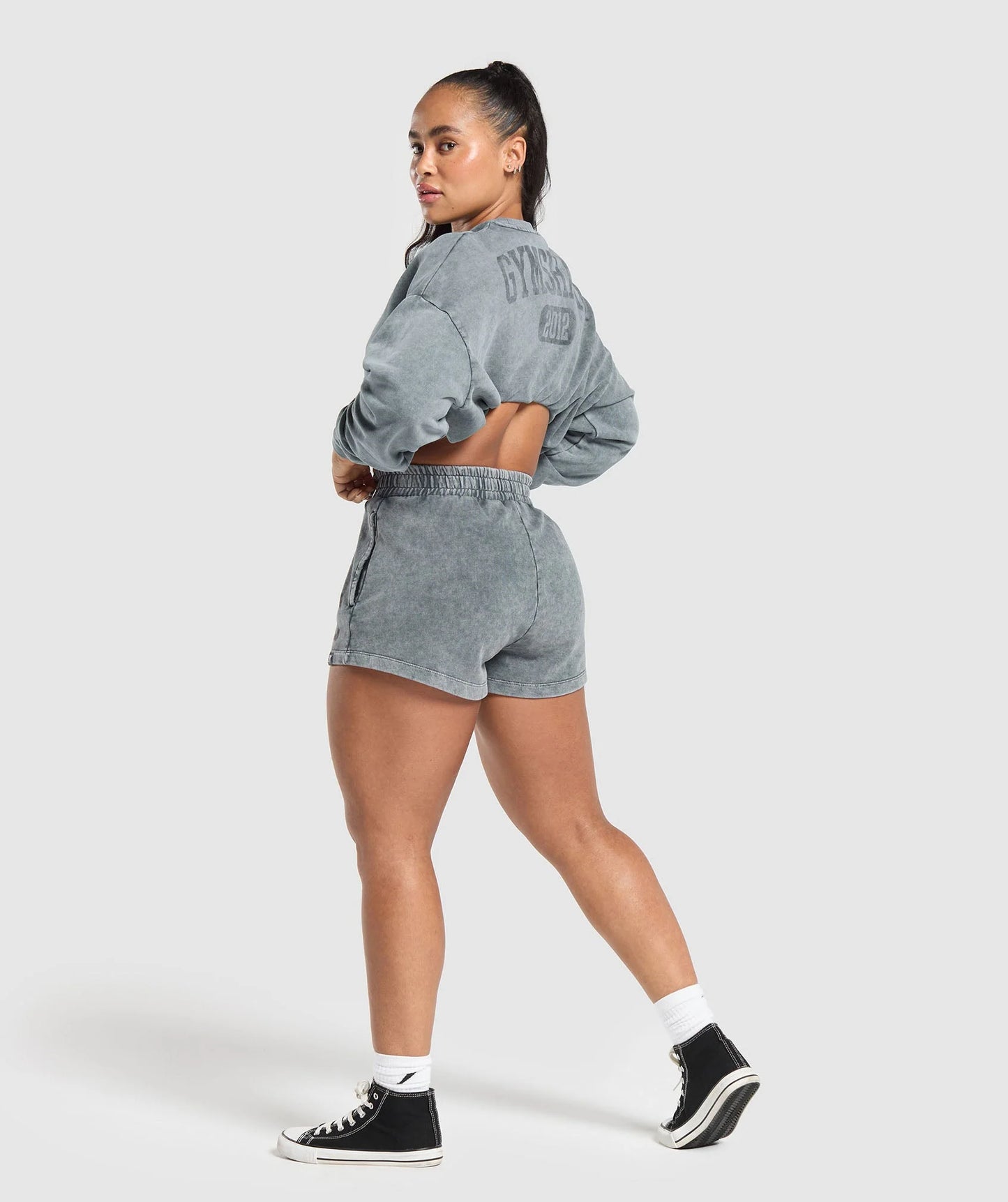 Collegiate Shadow Washed Midi Sweatshirt