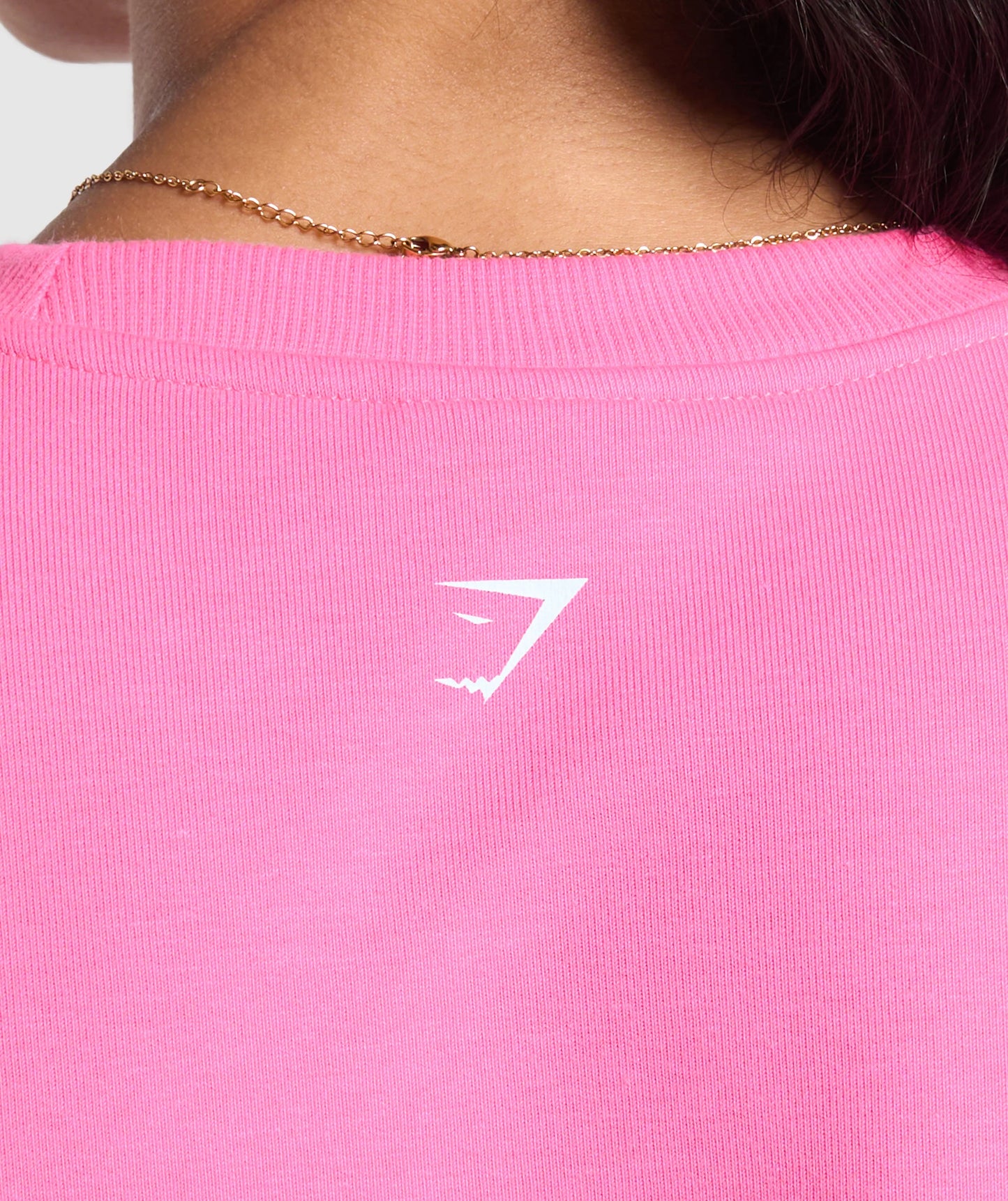 KETTLEBELL CUTIE CROPPED SWEATSHIRT - PINK
