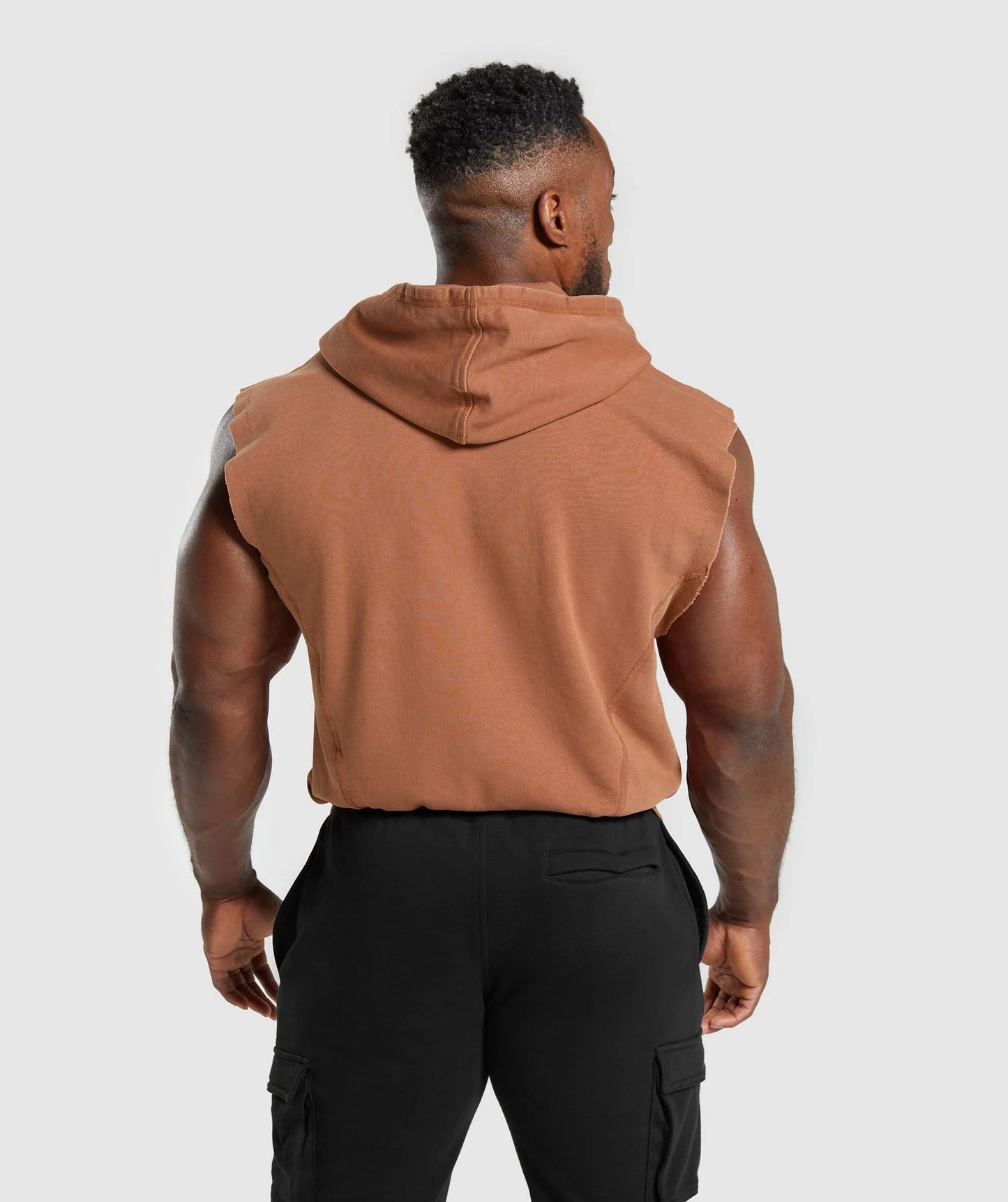 HERITAGE WASHED SLEEVELESS ZIP UP HOODIE