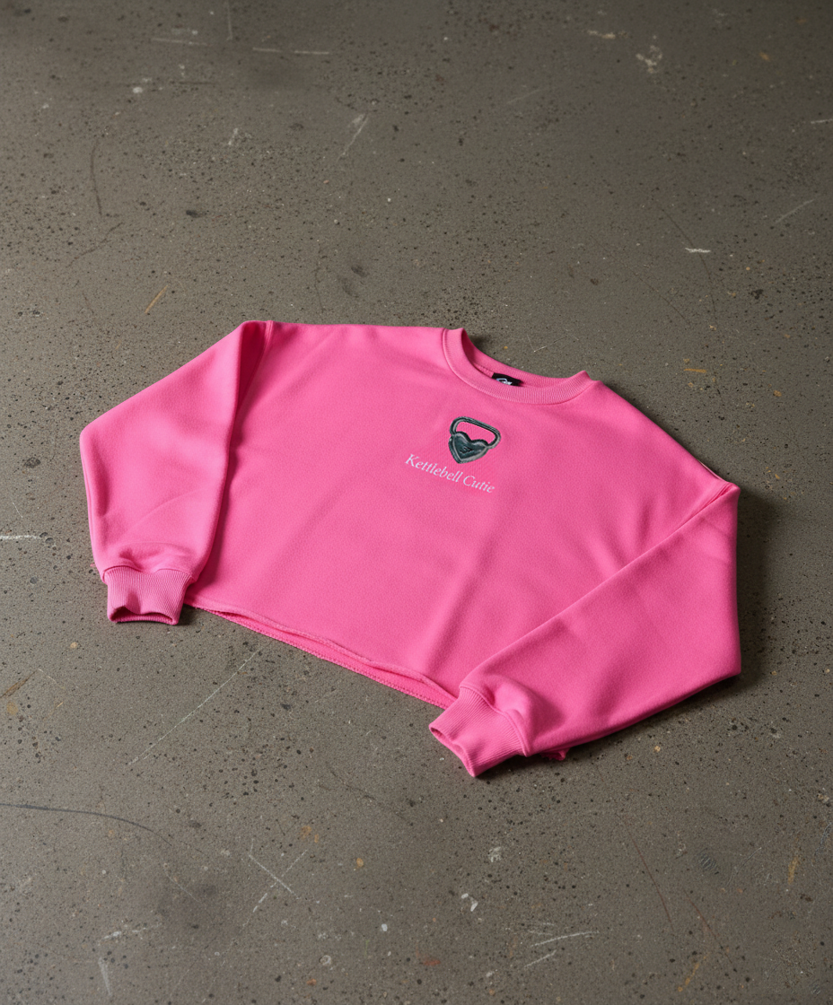 CROPPED SWEATSHIRT - KETTLEBELL CUTIE