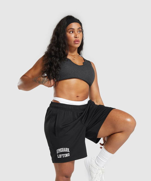 Lifting Club Mesh 5" Shorts - Negro