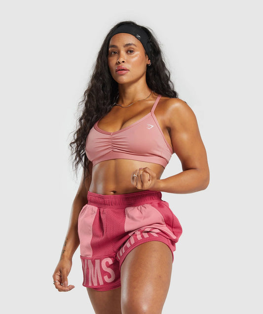 Brandmark Mesh 5" Shorts - Rosa