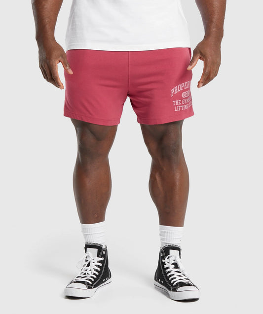 LIGHTWEIGHT JERSEY SHORTS - VINTAGE PINK