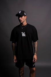 DARCSPORT - OUR STAMP "PREMIUM" OVERSIZED TEE IN BLACK