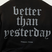 VANQUISH SUN-FADED BLACK OVERSIZED PULLOVER HOODIE