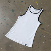 TANK - RIBBED 1PK - White/Black