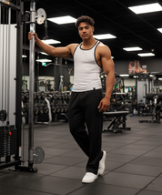 TANK - RIBBED 1PK - White/Black