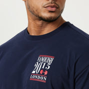 VANQUISH TSP NAVY BLUE MUSCLE OVERSIZED T SHIRT